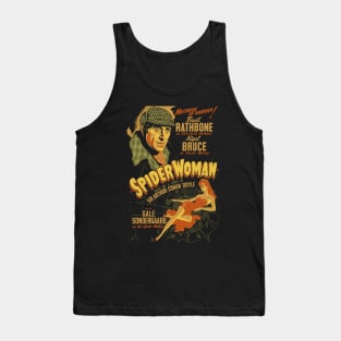 Sherlock Holmes And The Spider Woman Design Tank Top